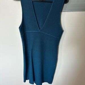 House of Harlow- V-Neck Ribbed Women's Dress